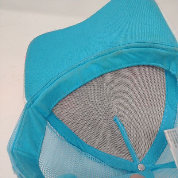 Unicorn PWR Snapback Trucker Hat Multicolor OSFA Mesh Back Claire's - Picture 7 of 9